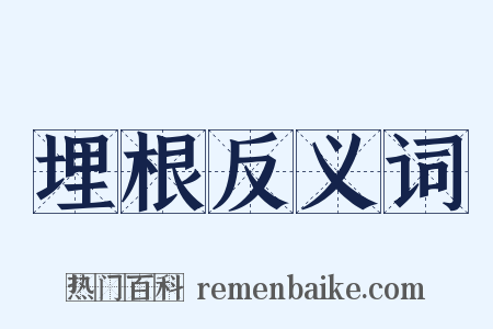 埋根反义词是什么意思的图片